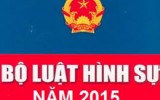 Những sai sót trong BLHS 2015