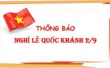 THÔNG BÁO V/v cổ vũ trận bán kết Asiad 2018 và nghỉ Lễ Quốc Khánh 02/9