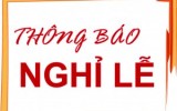 Thông báo nghĩ lế Quốc khánh 02/9