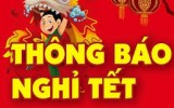 Thông báo nghĩ Tết dương lịch 2017